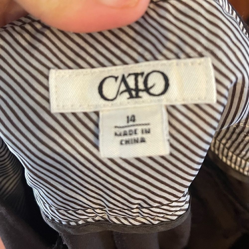 Cato brown wide leg dress pants. Size 14. 34/30 - Picture 4 of 8